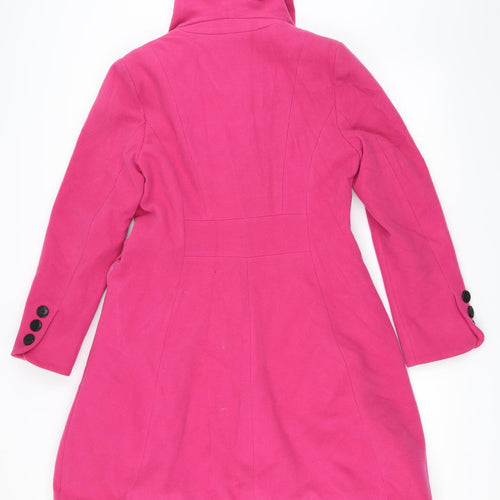 Per Una Womens Pink   Overcoat Coat Size 12
