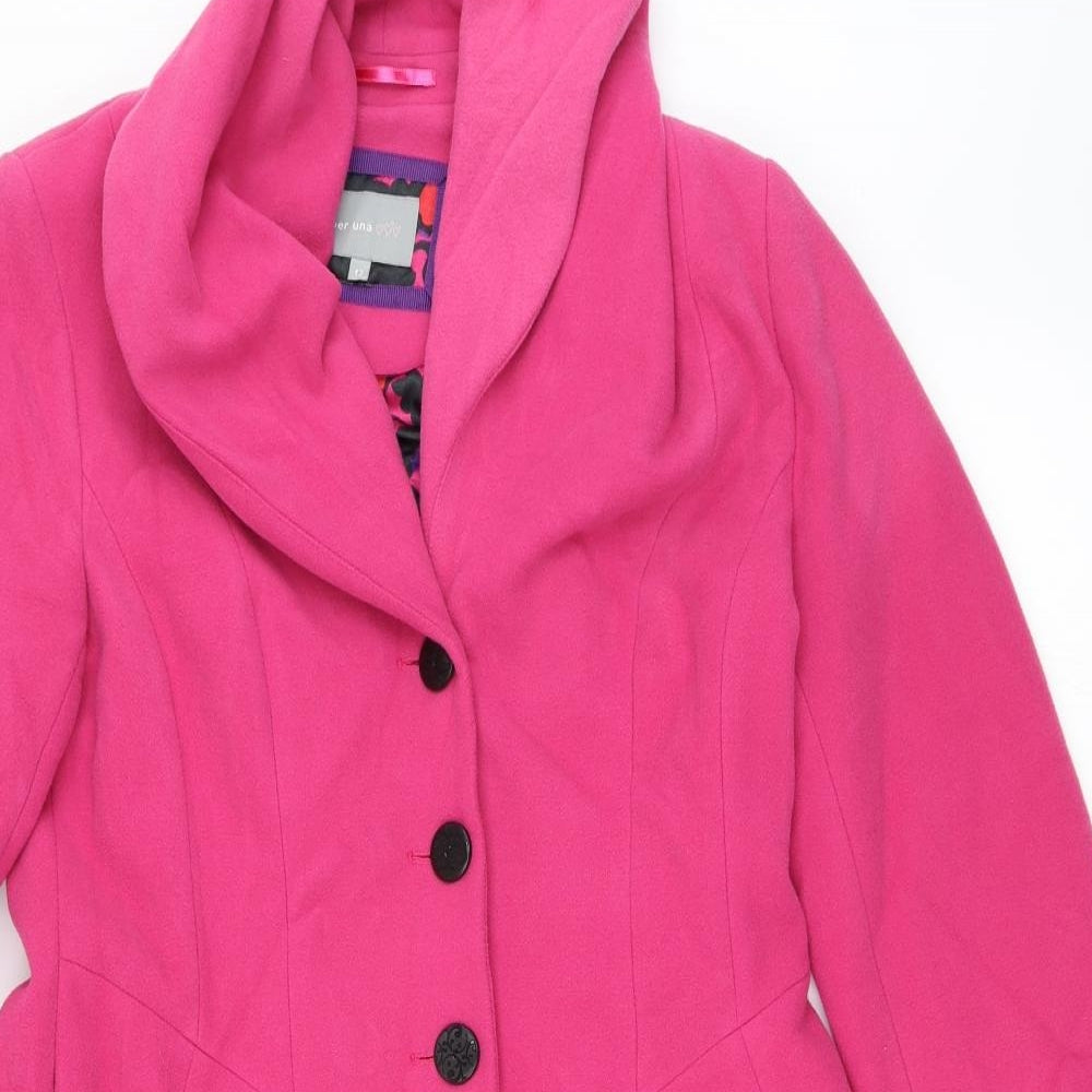 Per Una Womens Pink   Overcoat Coat Size 12