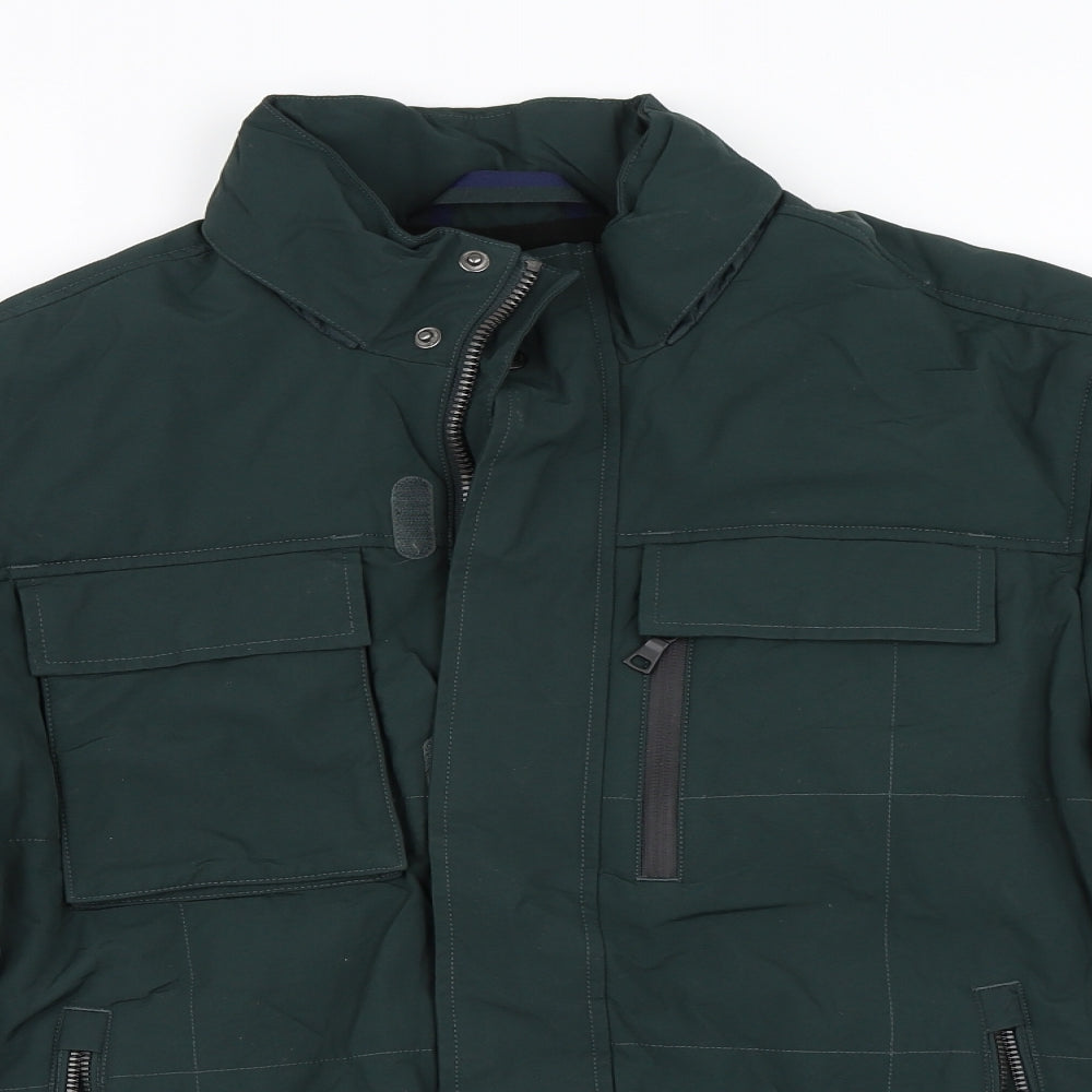 Marks and Spencer Mens Green   Bomber Jacket Coat Size M