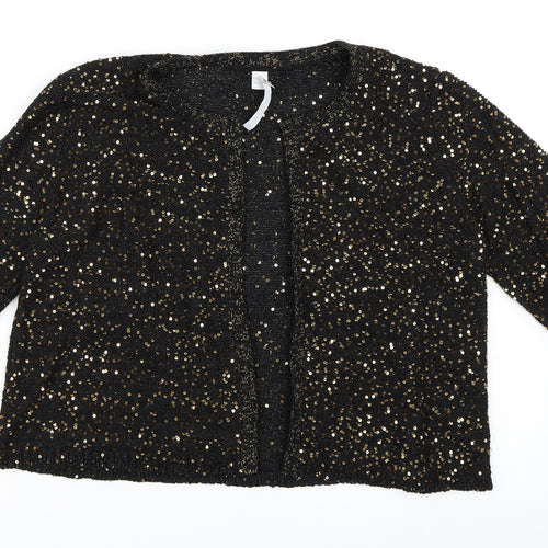 note Womens Black   Cardigan Jumper Size 16