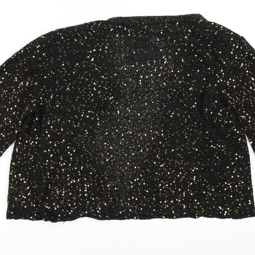 note Womens Black   Cardigan Jumper Size 16
