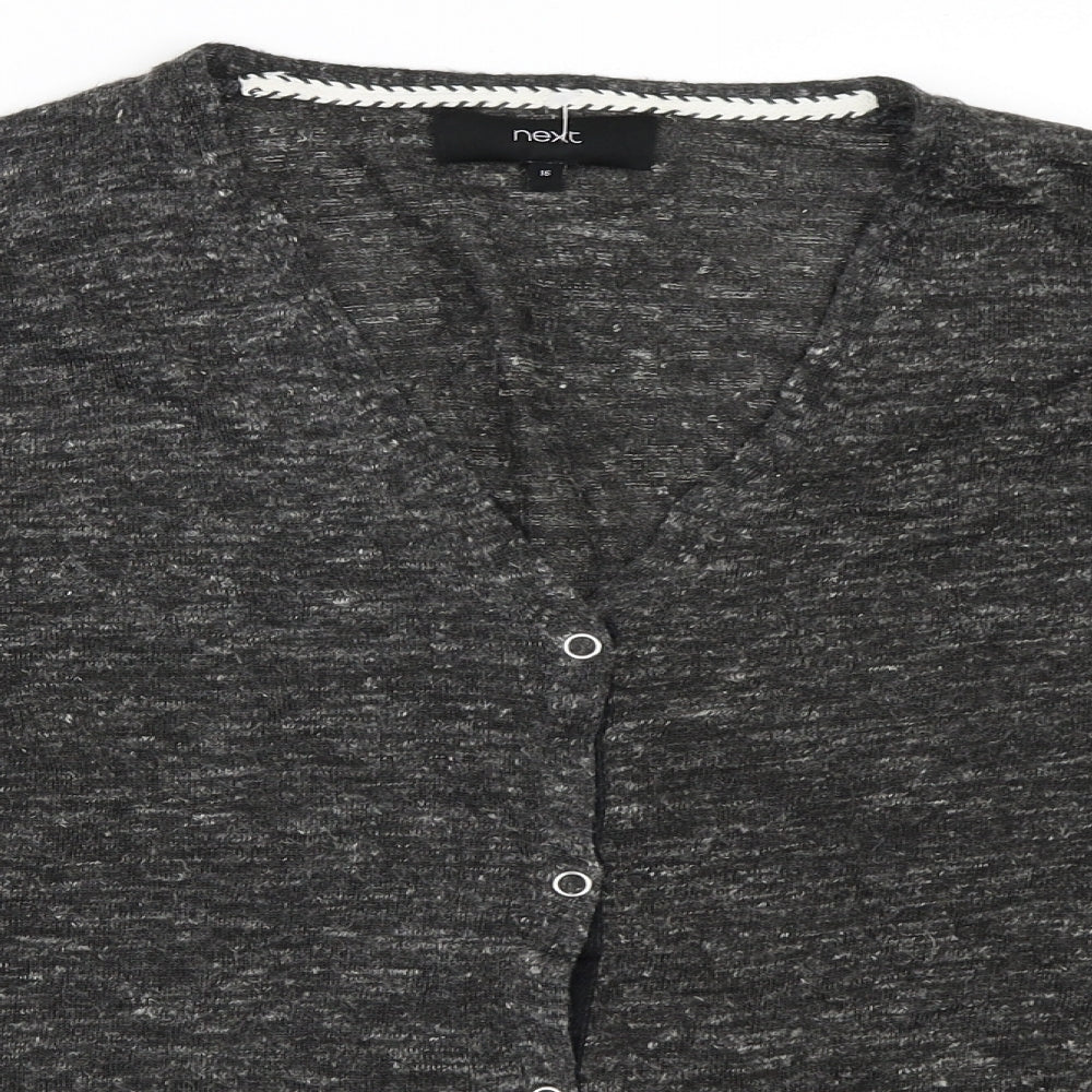 NEXT Womens Grey   Cardigan Jumper Size 16