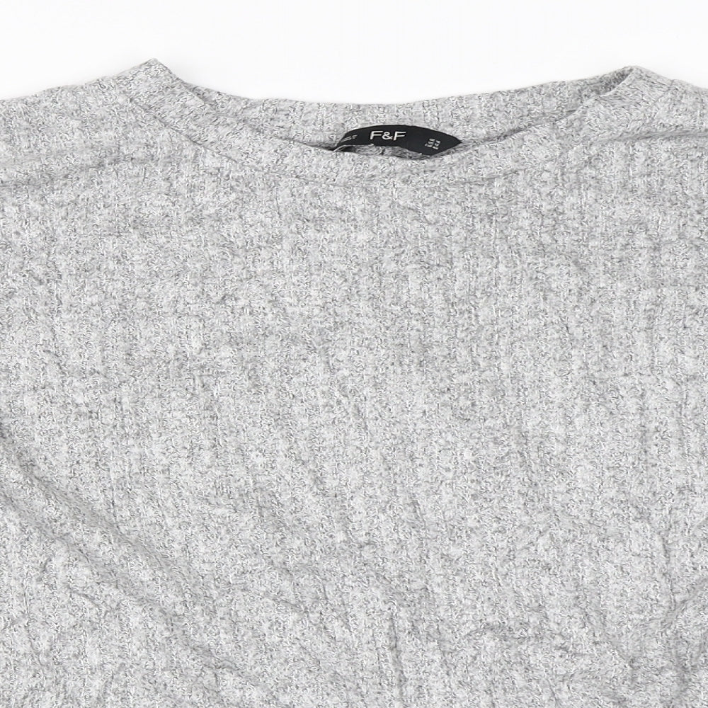 F&F Womens Grey   Pullover Jumper Size 16