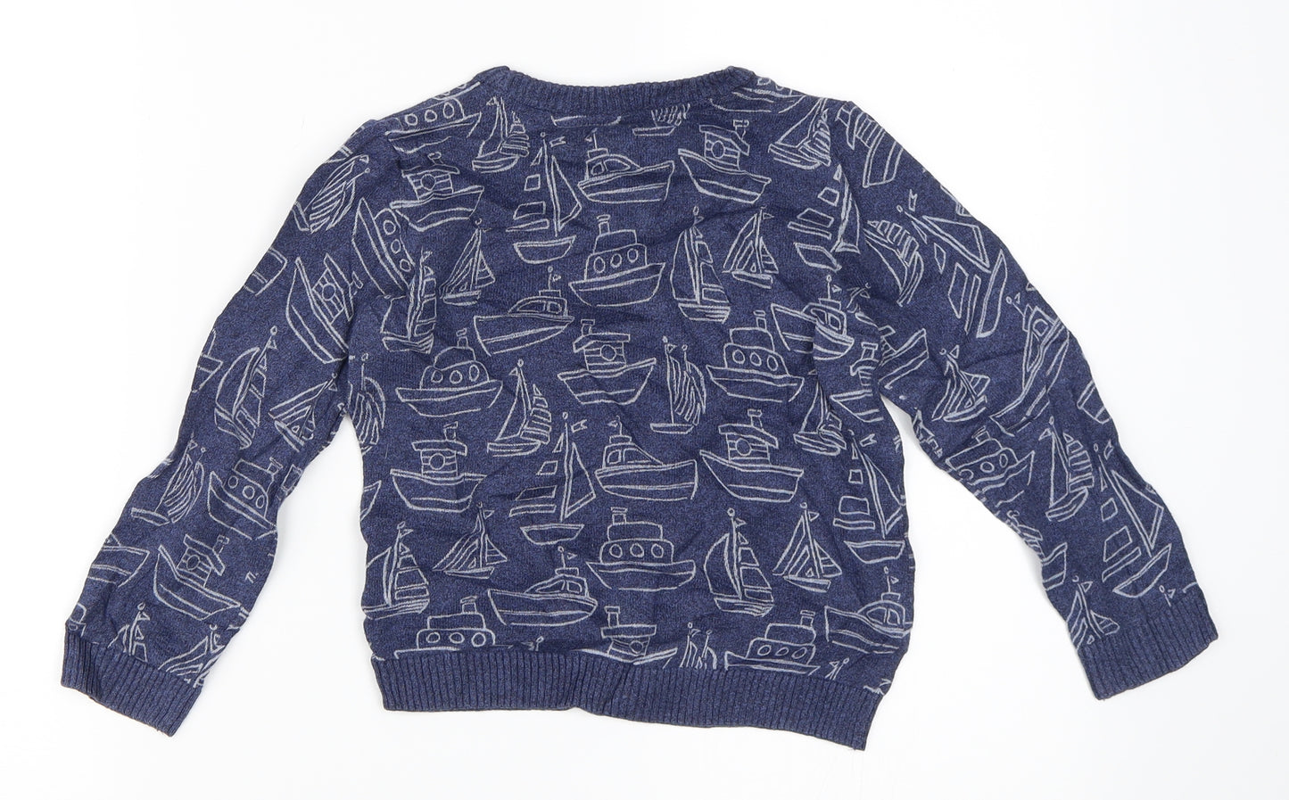 Marks and Spencer Boys Blue   Pullover Jumper Size 4-5 Years