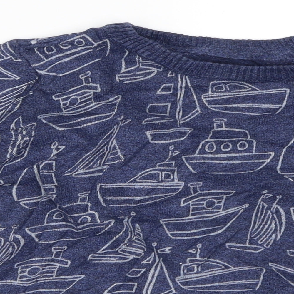 Marks and Spencer Boys Blue   Pullover Jumper Size 4-5 Years