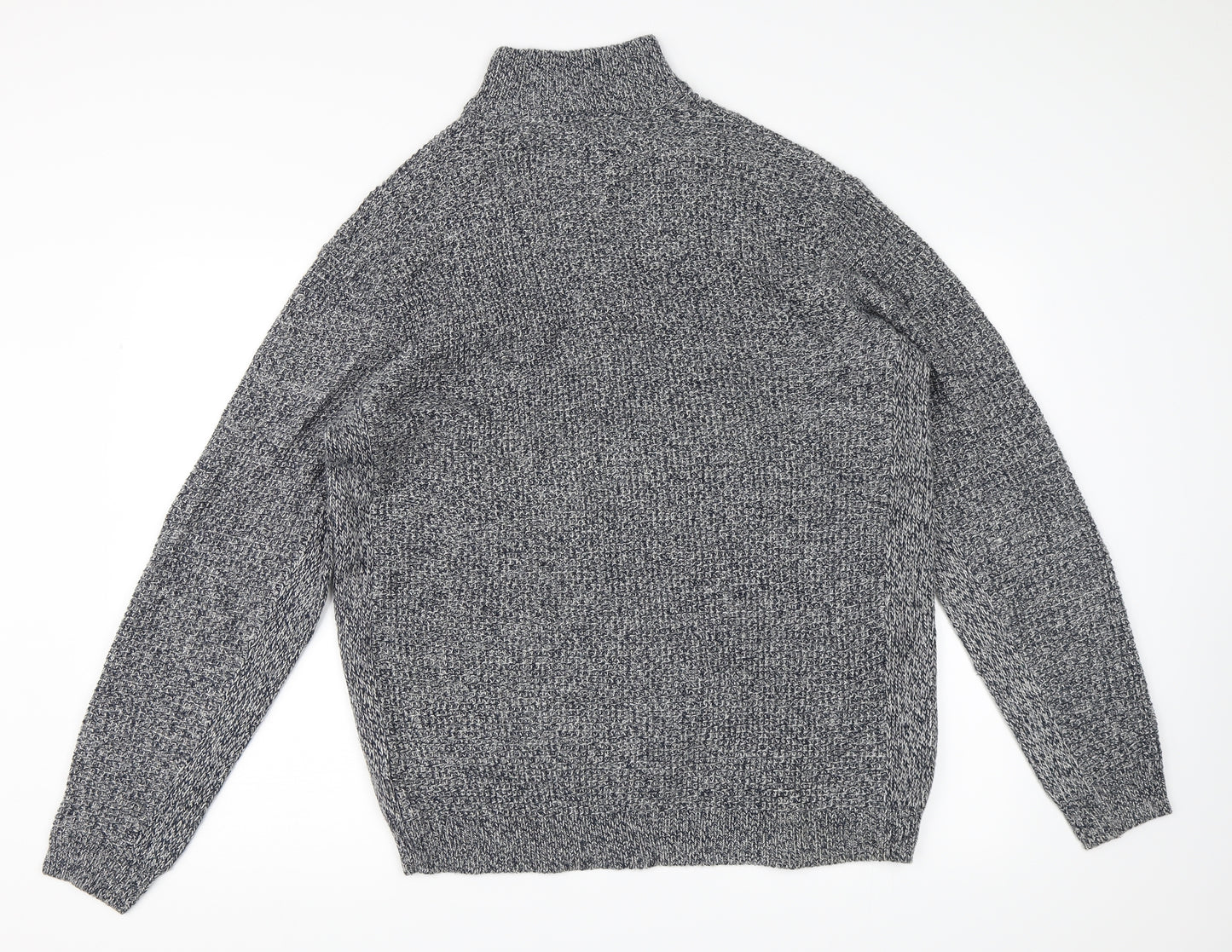 Marks and Spencer Mens Blue   Henley Jumper Size XL
