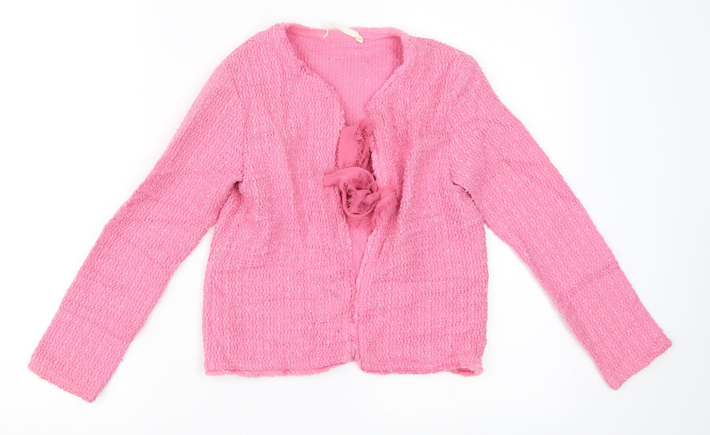 Zara Girls Pink   Cardigan Jumper Size 9-10 Years