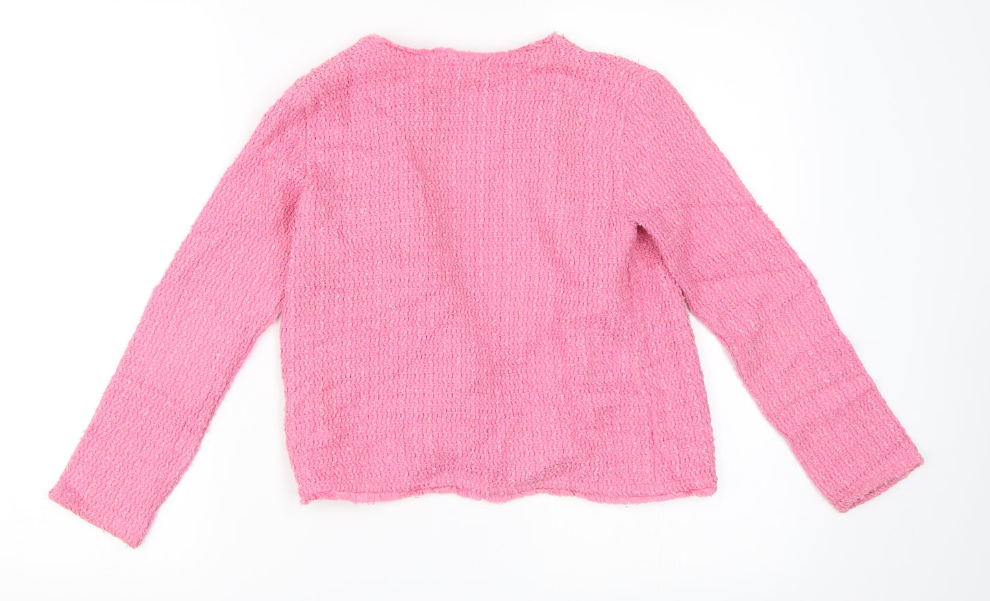 Zara Girls Pink   Cardigan Jumper Size 9-10 Years