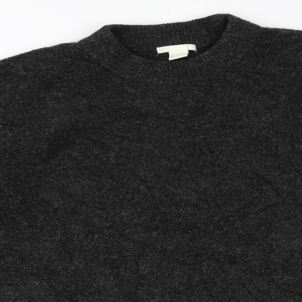 H&M Womens Grey   Pullover Jumper Size S
