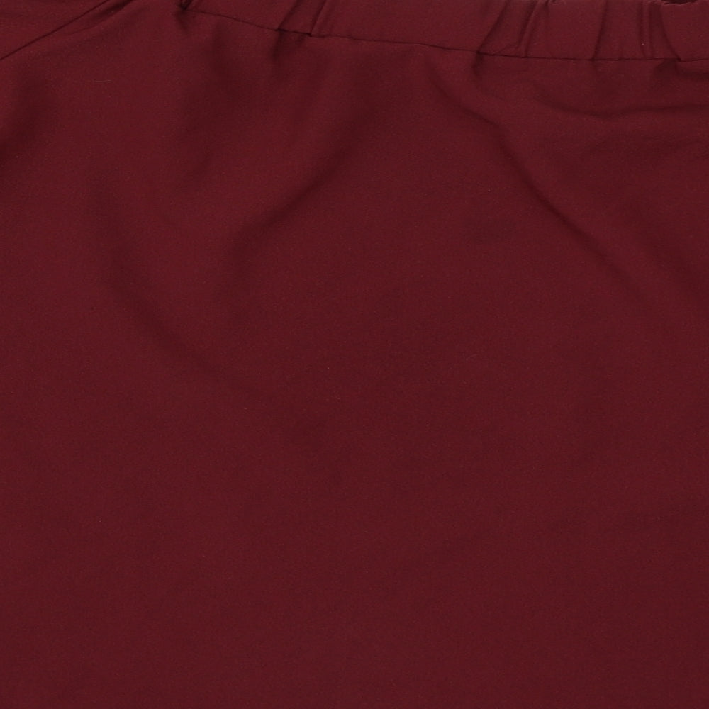 Papaya Womens Red   Basic Blouse Size 14