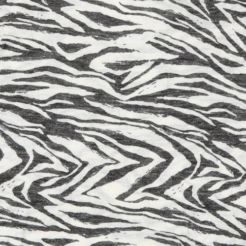 NEXT Womens Grey Animal Print  Basic T-Shirt Size 10