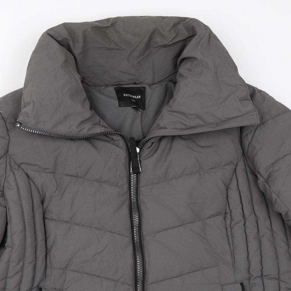 NEXT Womens Grey   Puffer Jacket Coat Size 16