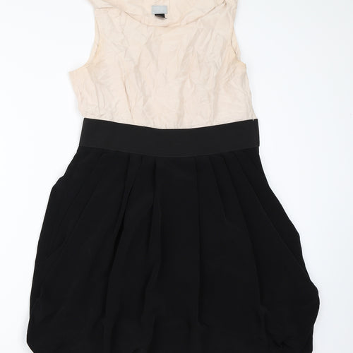 H&M Womens Black   Skater Dress  Size 40