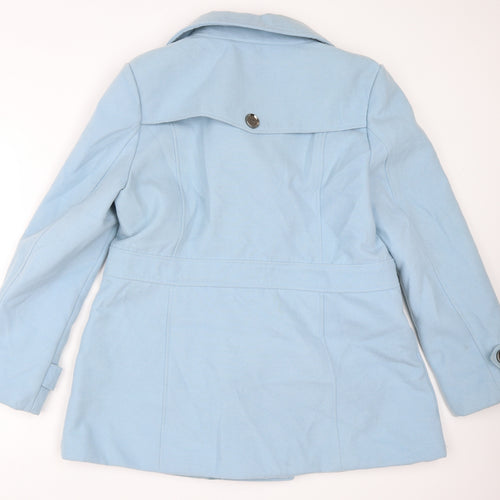 Peacocks Womens Blue   Overcoat Coat Size 18
