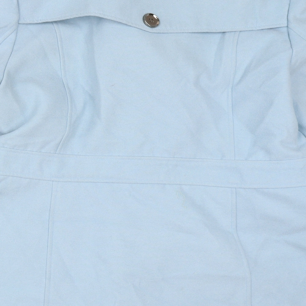 Peacocks Womens Blue   Overcoat Coat Size 18