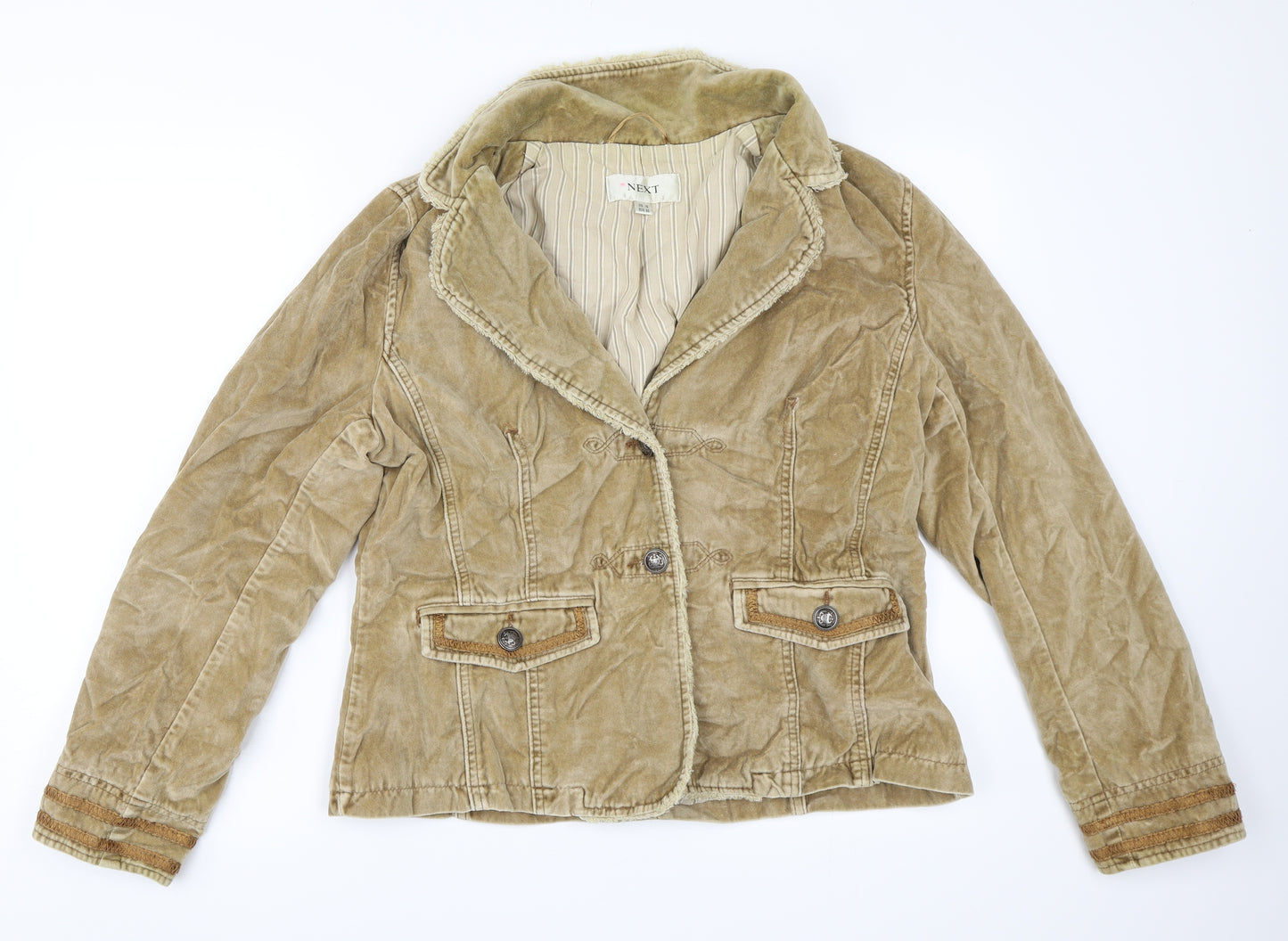 NEXT Womens Beige   Jacket Coat Size 16