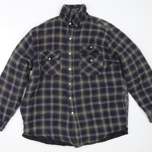 Woodlake Mens Blue Check  Jacket  Size XL