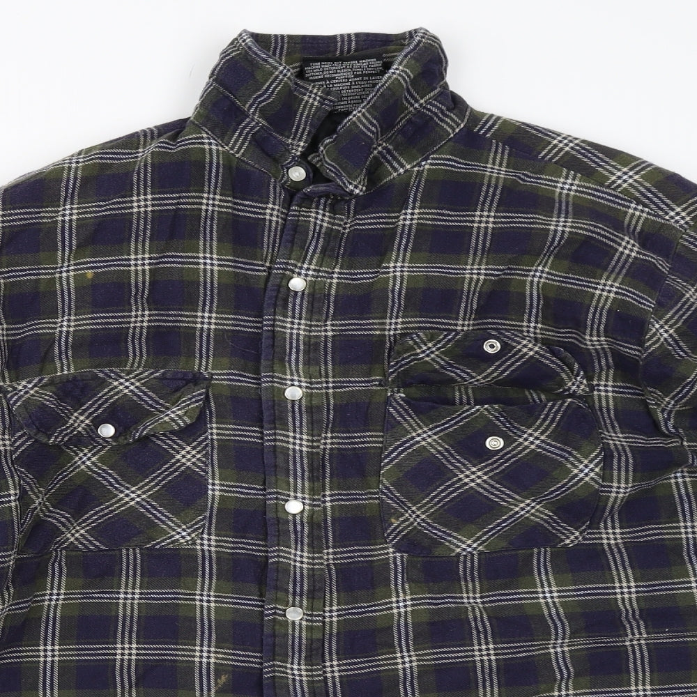 Woodlake Mens Blue Check  Jacket  Size XL