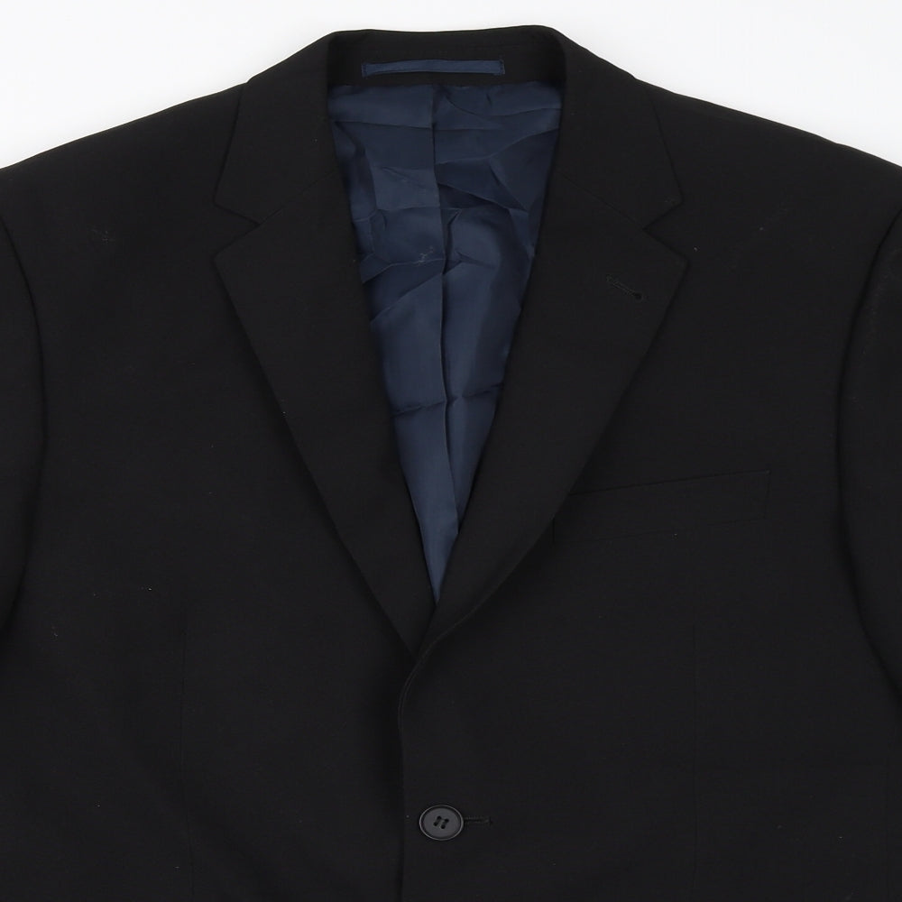 George Mens Black   Jacket Blazer Size 40