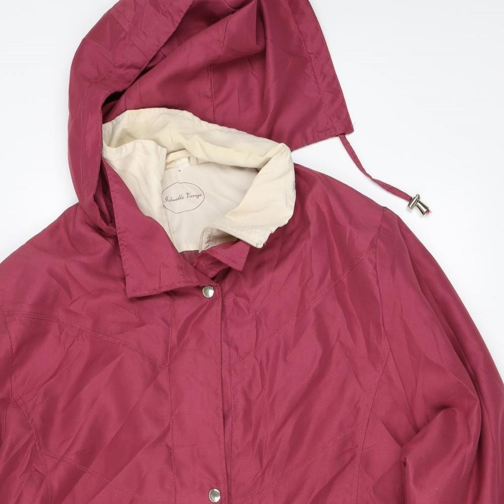 Gabriella Vicenga Womens Pink   Overcoat Coat Size 24