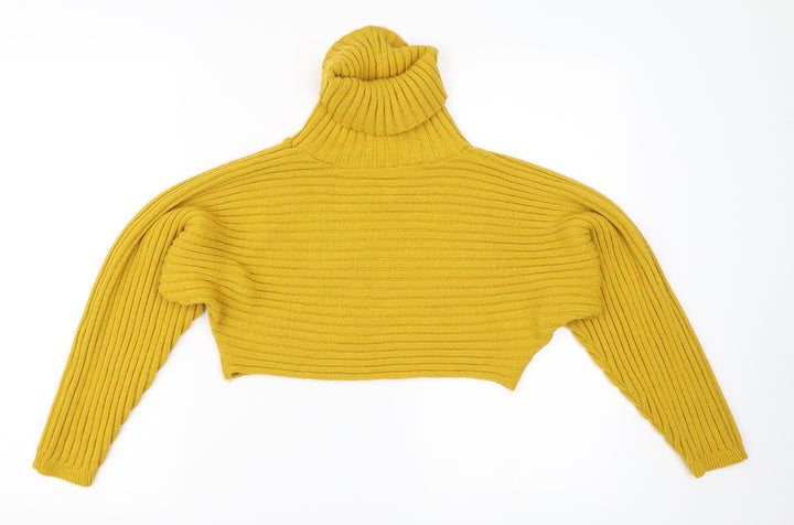 New Look Womens Yellow   Pullover Jumper Size S