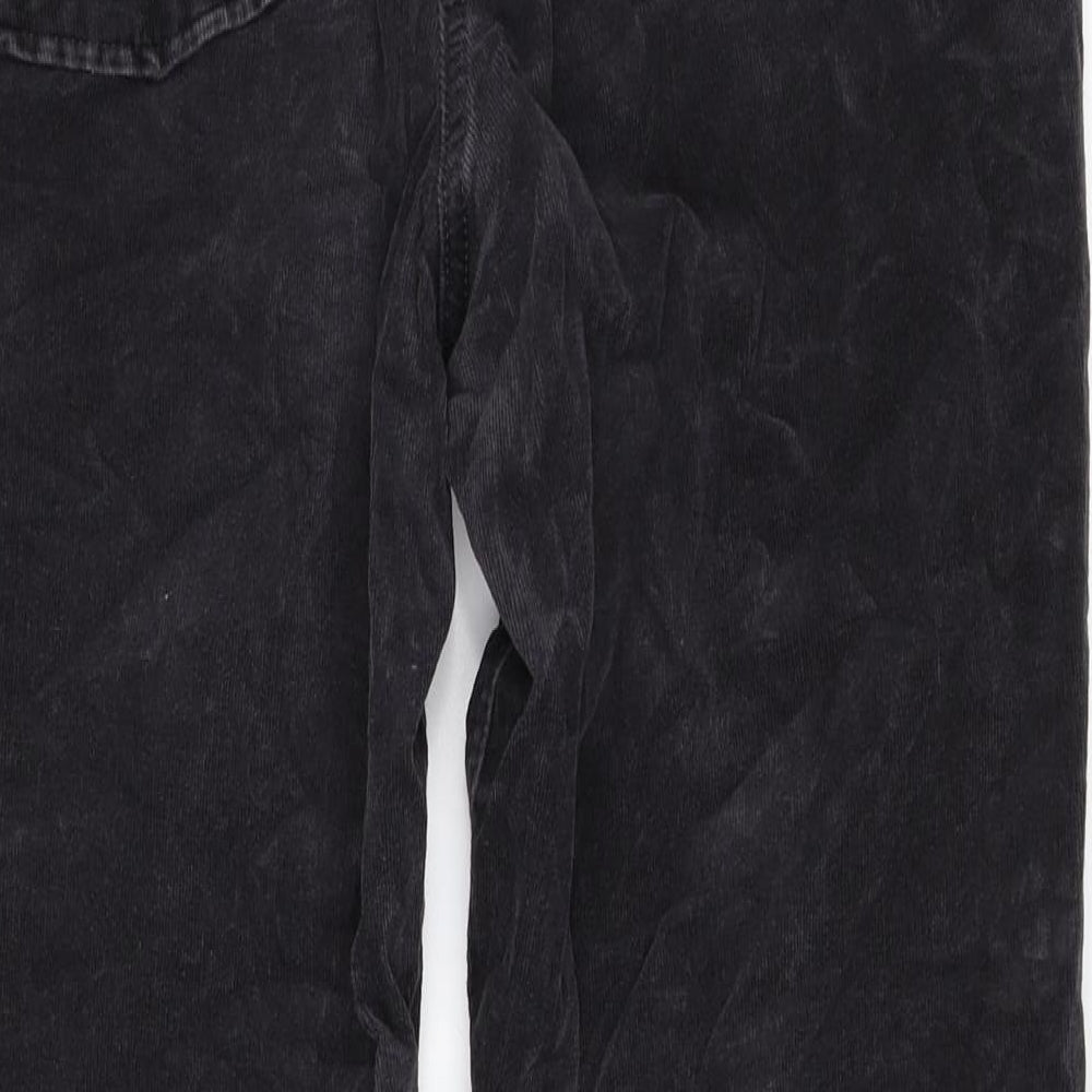 Marks and Spencer Womens Grey  Corduroy Straight Jeans Size 14 L27 in