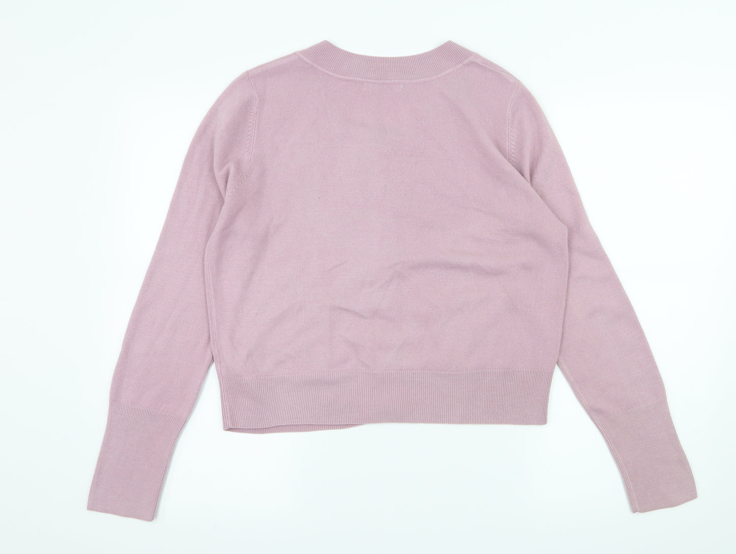 Marks and Spencer Womens Purple  Knit Cardigan Jumper Size 16