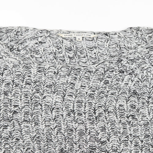 Store Twenty One Womens Grey  Knit Pullover Jumper Size M