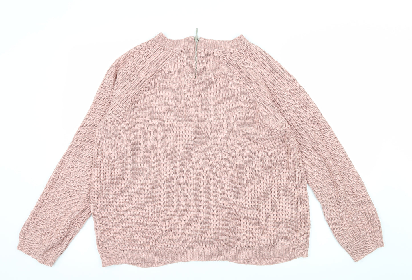 Dorothy Perkins Womens Pink  Knit Pullover Jumper Size 14