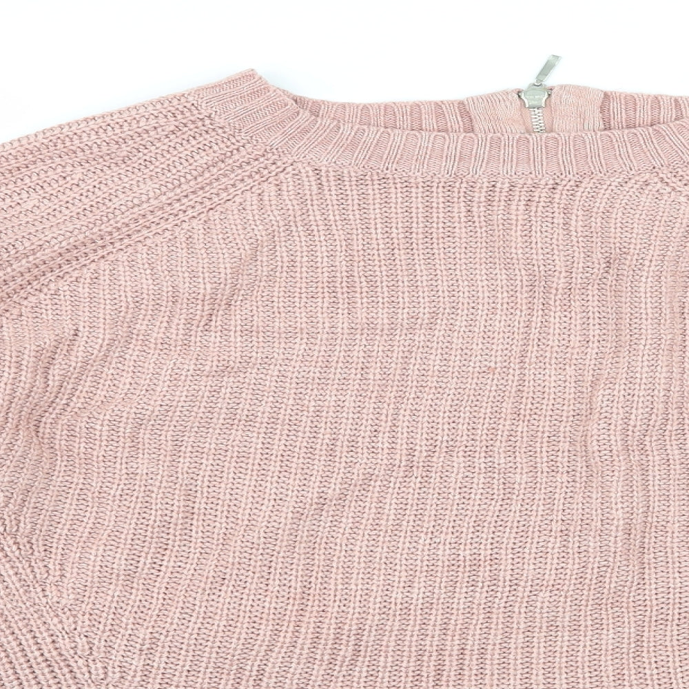 Dorothy Perkins Womens Pink  Knit Pullover Jumper Size 14