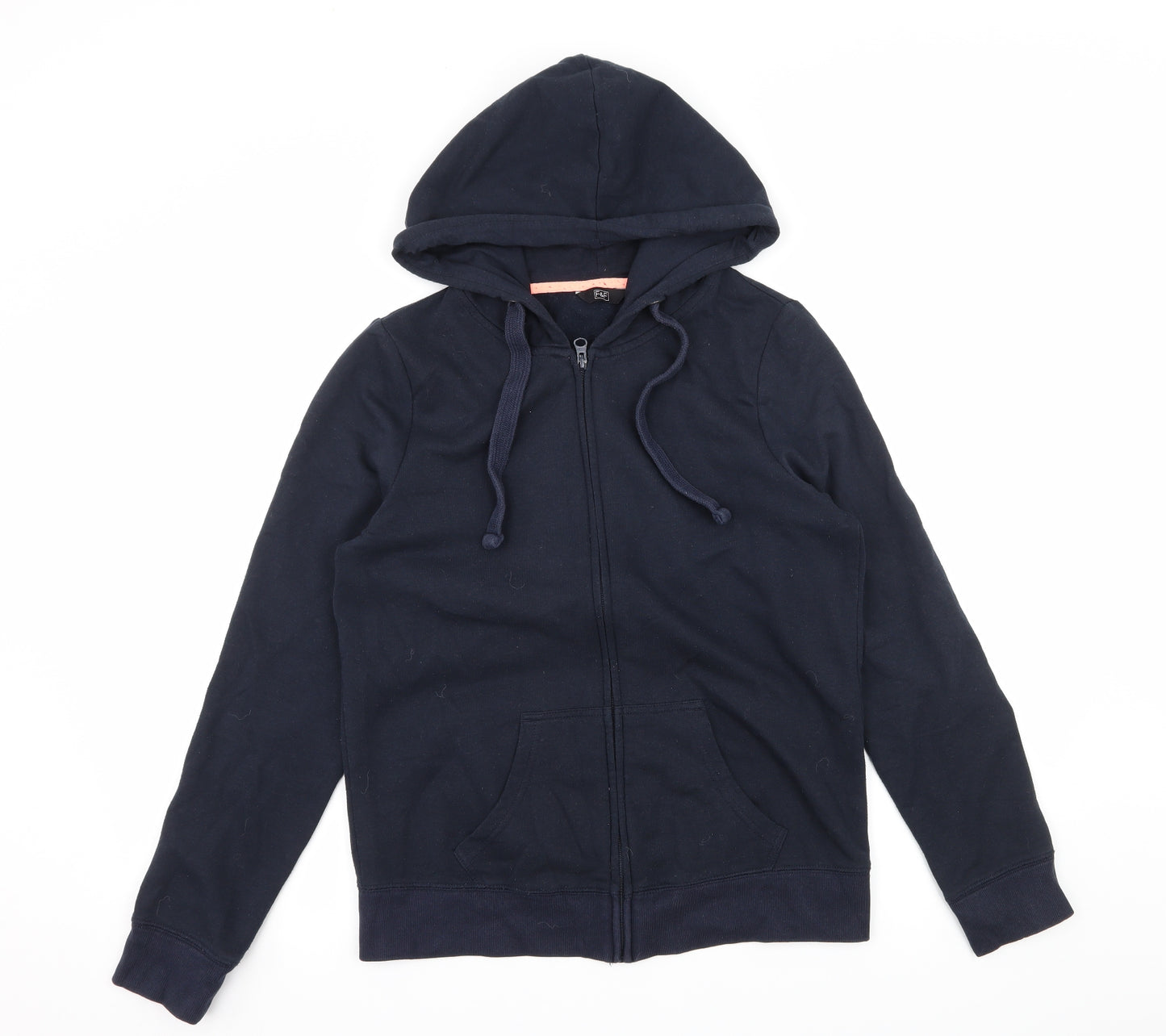F&F Womens Blue  Jersey Full Zip Hoodie Size 12