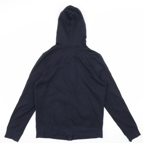 F&F Womens Blue  Jersey Full Zip Hoodie Size 12