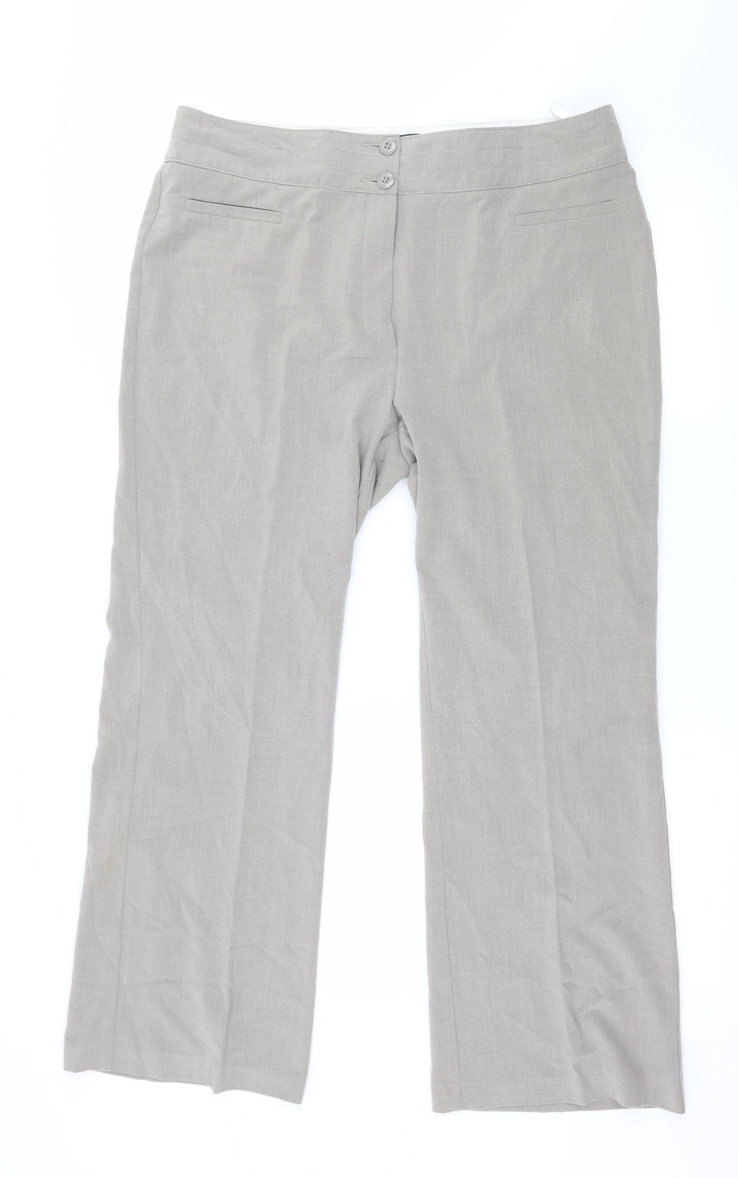 Marks and Spencer Womens Grey   Trousers  Size 12 L28 in