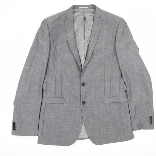 Preworn Mens Grey   Jacket Suit Jacket Size L