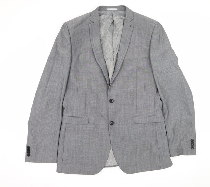 Preworn Mens Grey   Jacket Suit Jacket Size L