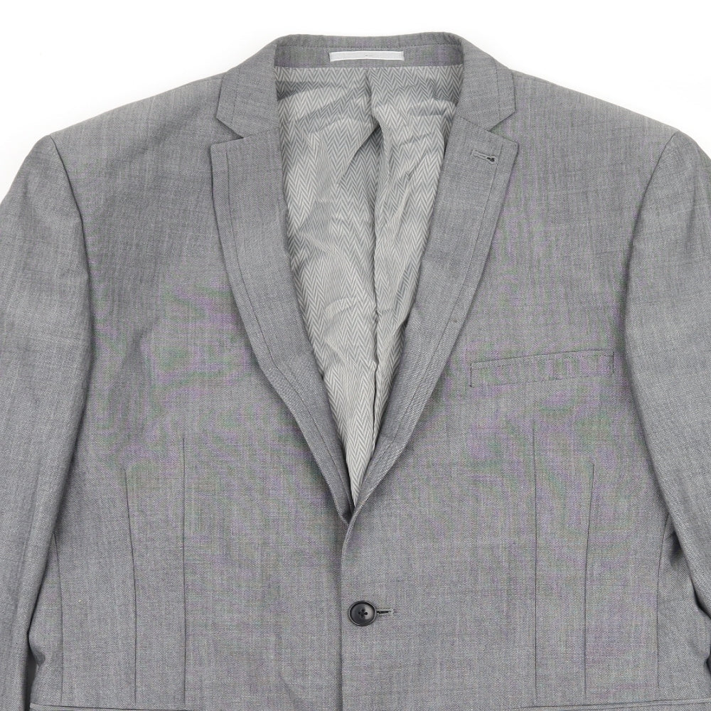 Preworn Mens Grey   Jacket Suit Jacket Size L