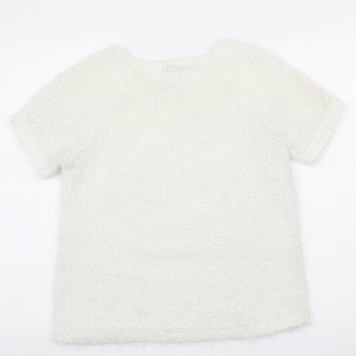 Cameo Rose Womens White   Basic T-Shirt Size 12