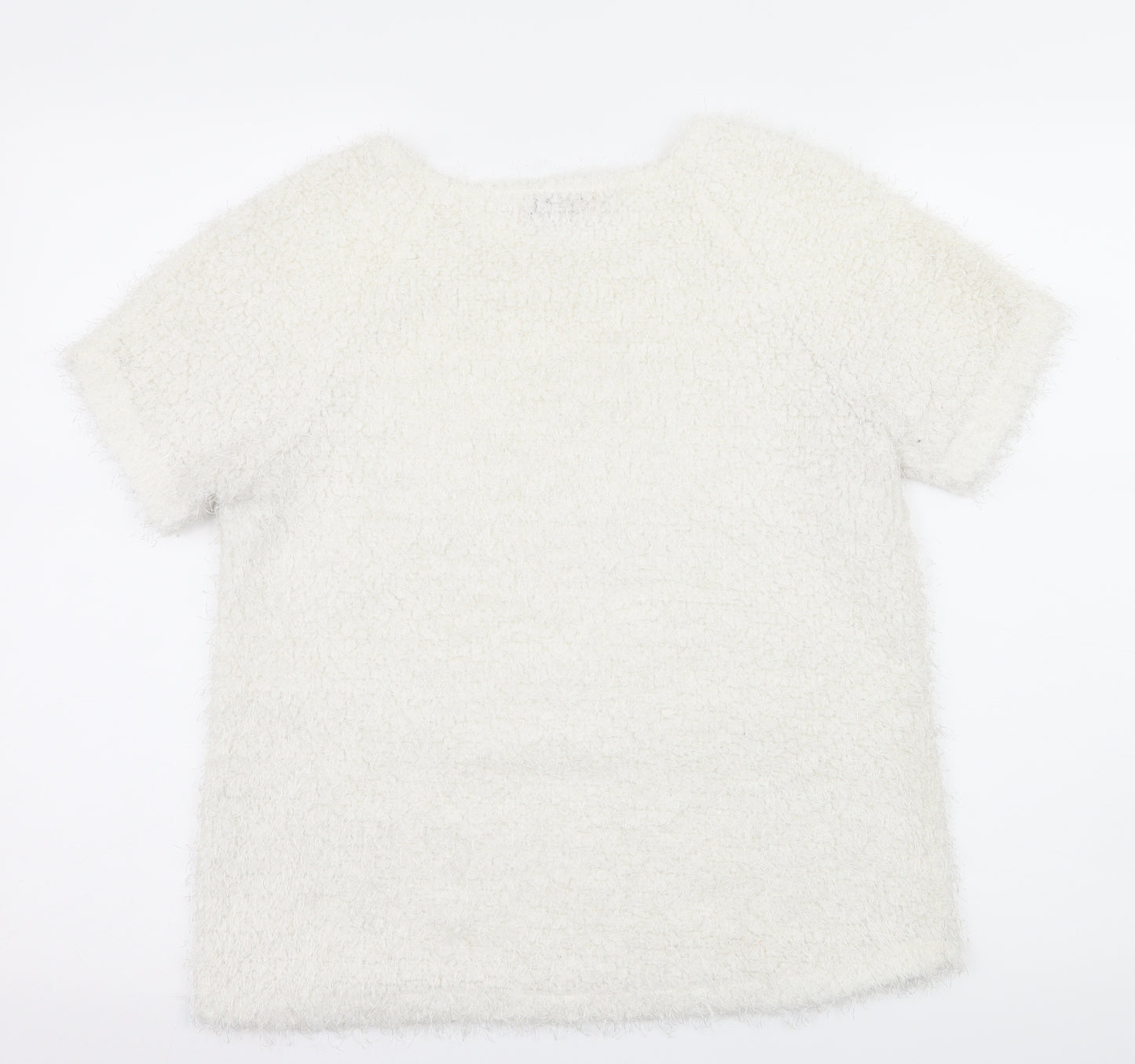 Cameo Rose Womens White   Basic T-Shirt Size 12