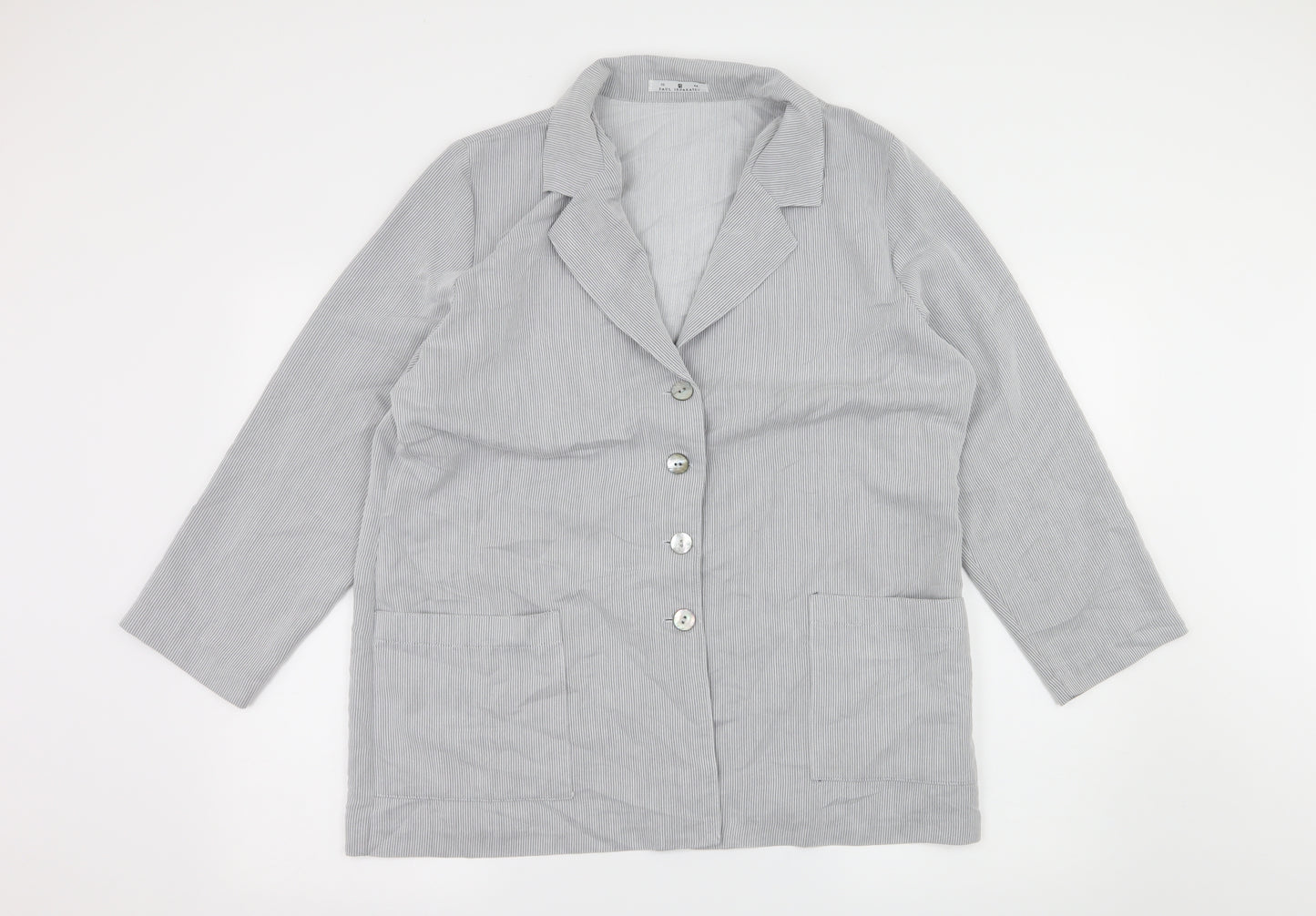 Paul Seperates Womens Grey Striped  Jacket  Size 16
