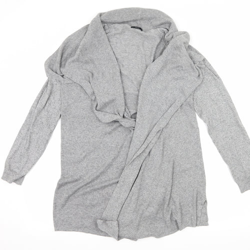 F&F Womens Grey  Knit Cardigan Jumper Size 12