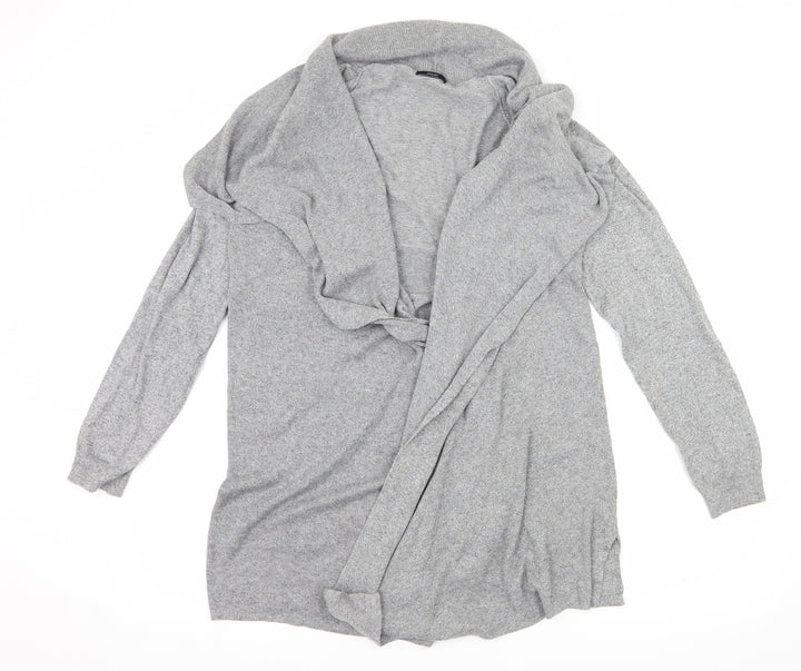 F&F Womens Grey  Knit Cardigan Jumper Size 12