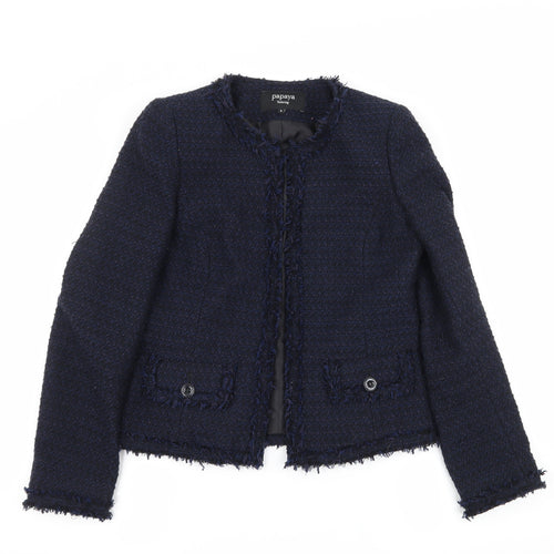 Papaya Womens Blue   Jacket  Size 8