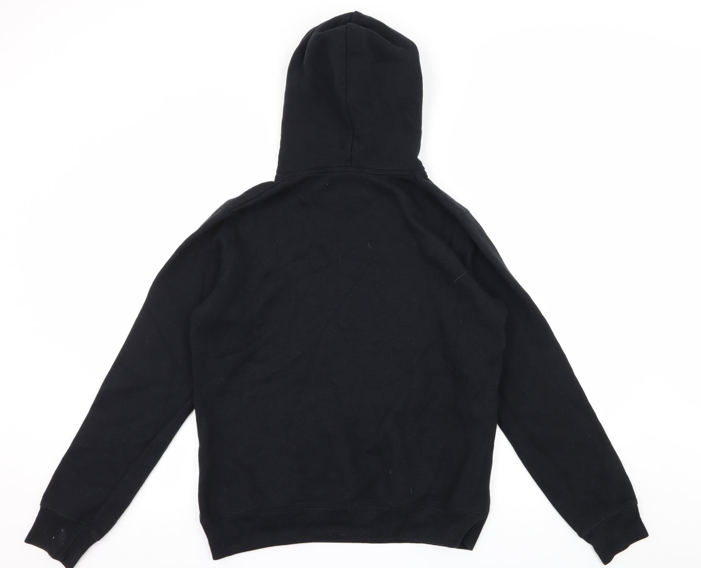 Jack Wills Womens Black  Jersey Pullover Hoodie Size 14