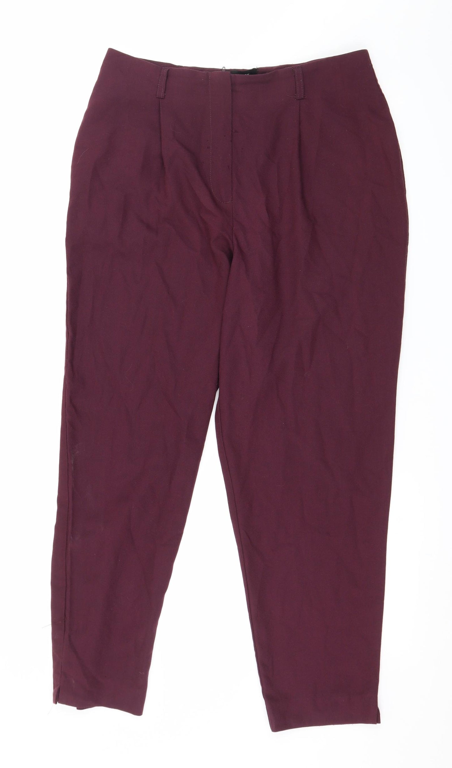 New Look Womens Purple   Trousers  Size 12 L26 in