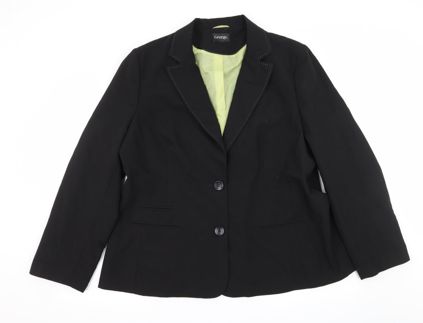 George Womens Black   Jacket Suit Jacket Size 24