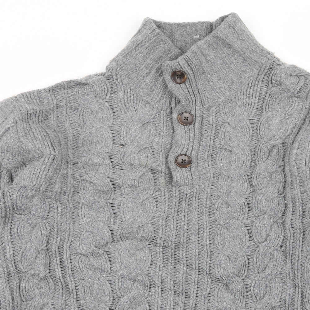 Gap Mens Grey  Knit Pullover Jumper Size XL