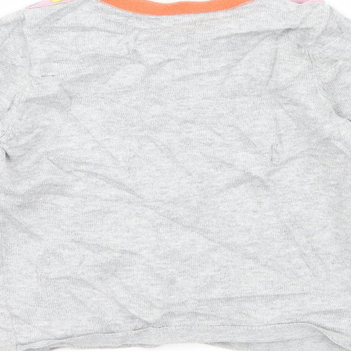 Baby Boden Girls Grey  Knit Pullover Jumper Size 2-3 Years  - Rabbit