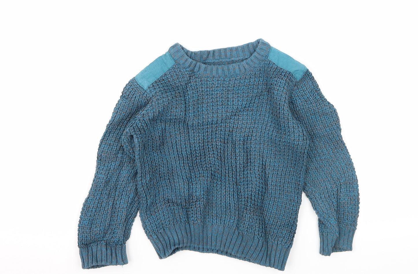 Matalan Boys Blue  Knit Pullover Jumper Size 3-4 Years