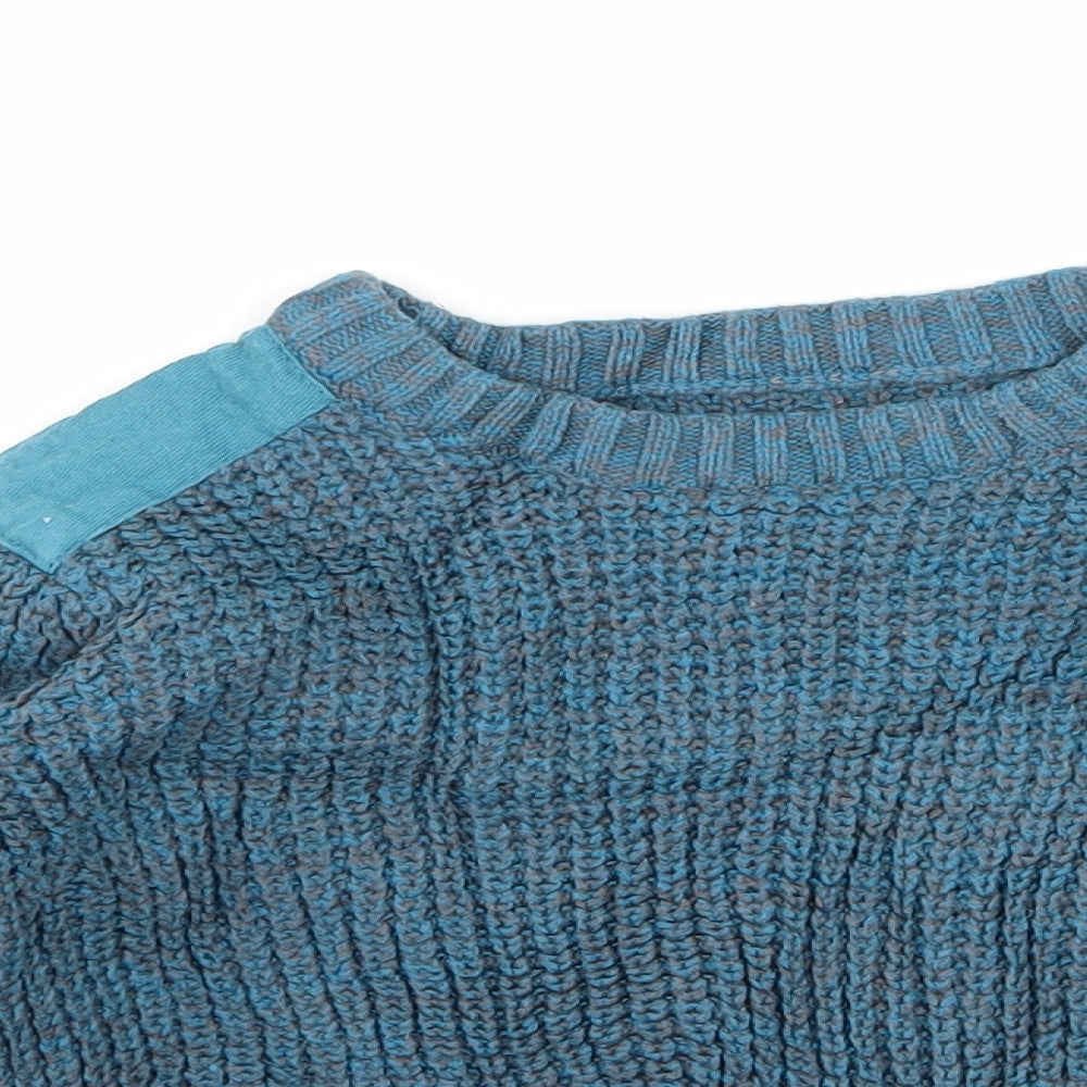Matalan Boys Blue  Knit Pullover Jumper Size 3-4 Years