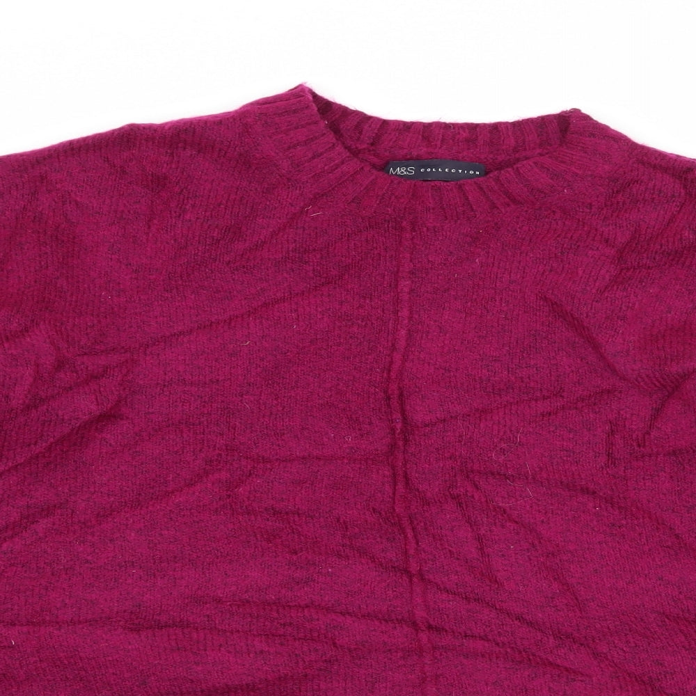 Marks and Spencer Womens Purple  Knit Pullover Jumper Size M